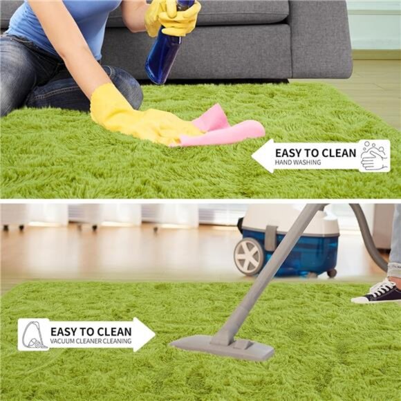 SuperSoft FluffyRug for Bedroom,Modern Shaggy Rug Fuzzy Kids Rug for Living Room - Picture 7 of 8